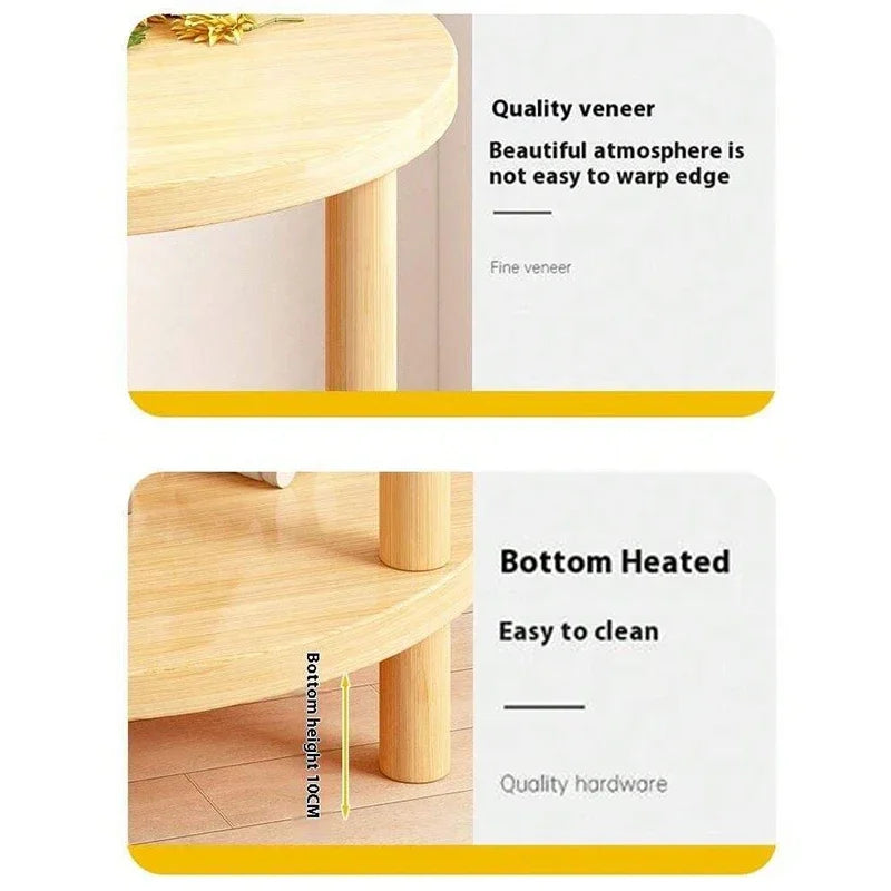 Wooden Modern Round Square