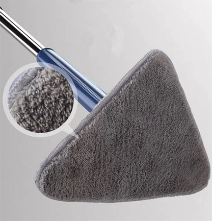 2024 Self-wringing Triangle Extended Mop X Type Microfiber Floor Squeeze Free Hand Washing Lazy Tool Rotate Household Cleaning