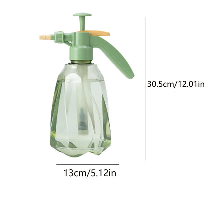 1PCS 1.5L Watering Bottle Pressure Garden Sprayer Spray Bottle With Pump Action Pressure With Adjustable Nozzle Plants Watering