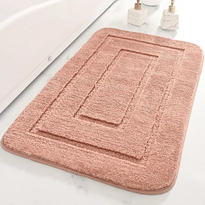 Bathroom Rug Microfiber Shaped Absorbing