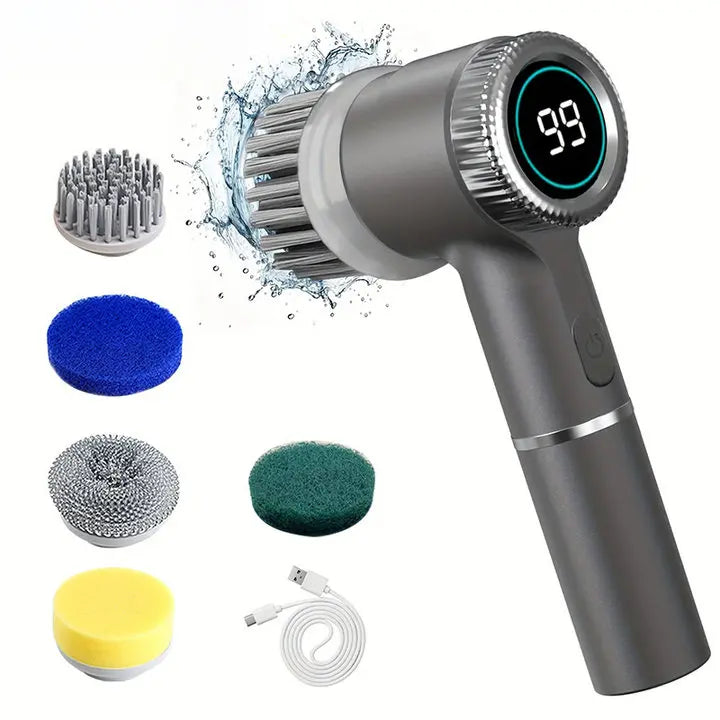 Electric 5 in 1 Cleaning Brush Portable Powerful
