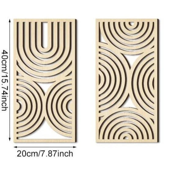 Hollow Wooden Hanging Board Wall Decoration