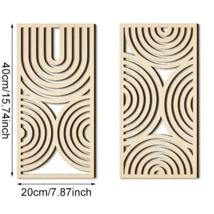 Hollow Wooden Hanging Board Wall Decoration