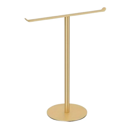 Stainless Steel Bath Towel Stand T-Shape Modern Style Bathroom Towel Hanger with Heavy Base Rustproof Hand Towel Holder Kitchen