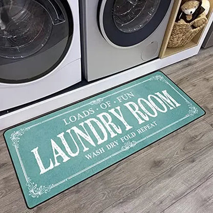Laundry Room Rug Runner Non-Slip