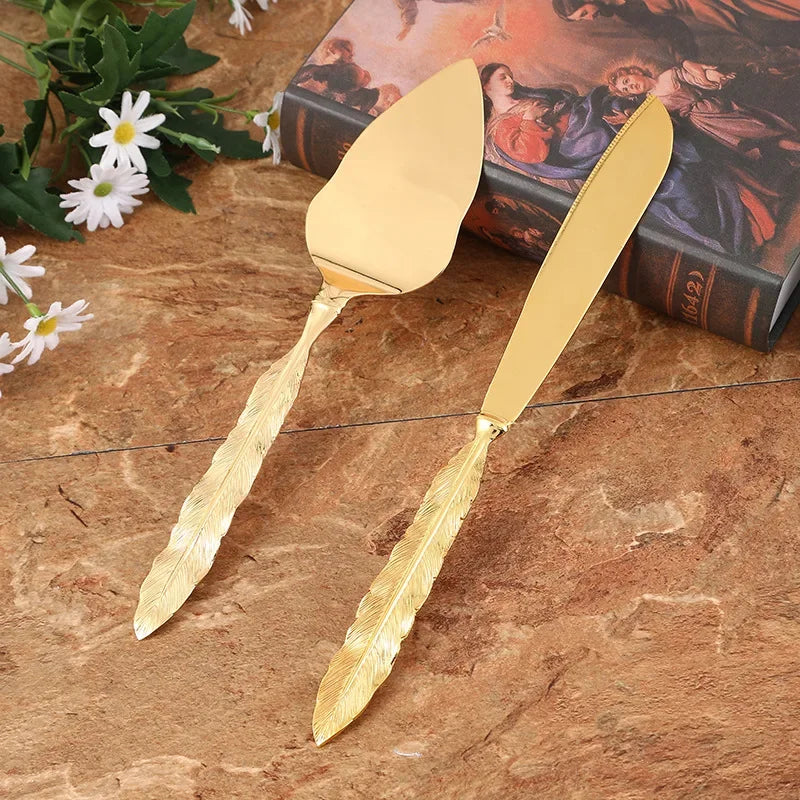 Golden Wedding Cake Knife